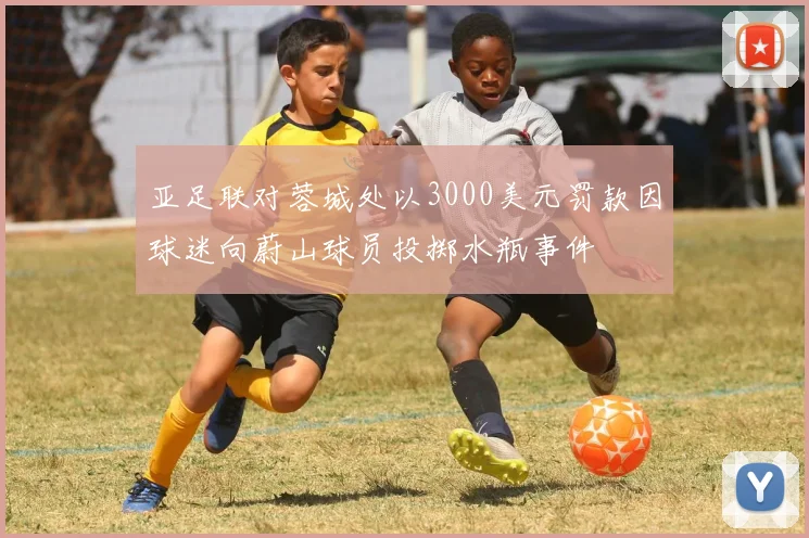 亚足联对蓉城处以3000美元罚款因球迷向蔚山球员投掷水瓶事件